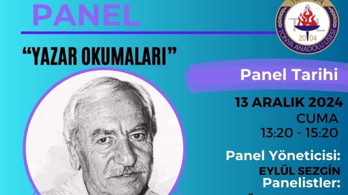 YAZAR OKUMALARI PANELİMİZ